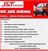 Loker Admin J&Amp;T Palembang